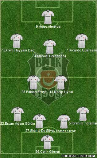 Besiktas JK Formation 2012