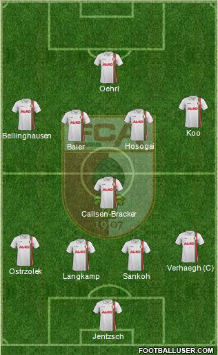 FC Augsburg Formation 2012