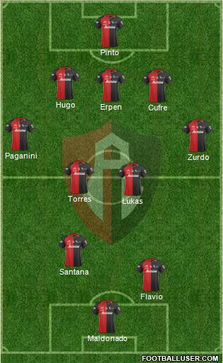 Club Deportivo Atlas Formation 2012