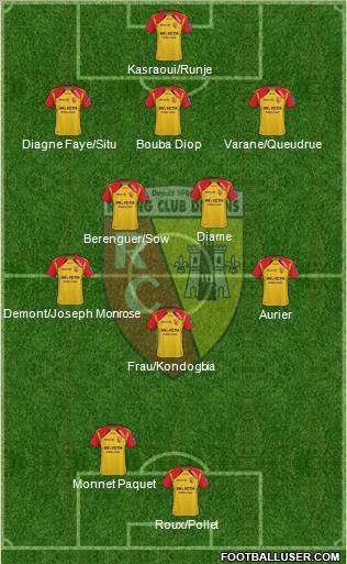 Racing Club de Lens Formation 2012