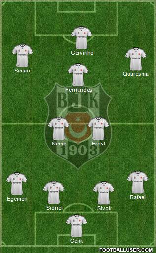 Besiktas JK Formation 2012