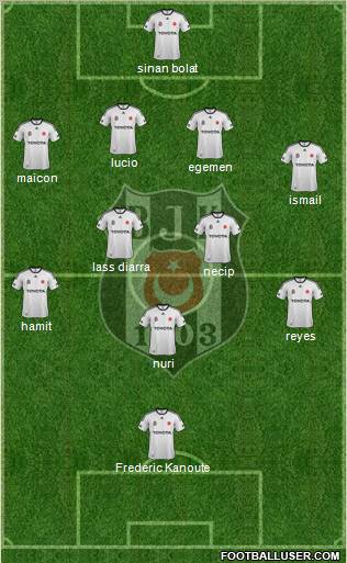 Besiktas JK Formation 2012