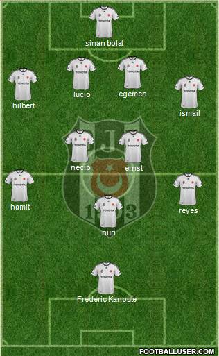Besiktas JK Formation 2012