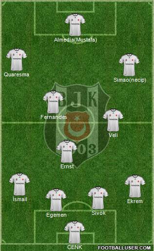 Besiktas JK Formation 2012