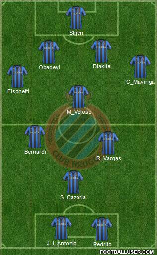 Club Brugge KV Formation 2012