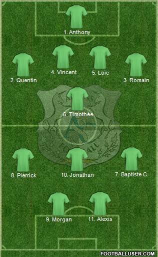 Amiens Sporting Club Football Formation 2012