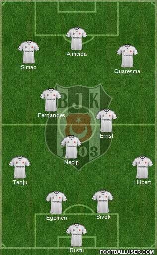 Besiktas JK Formation 2012