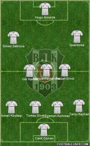 Besiktas JK Formation 2012