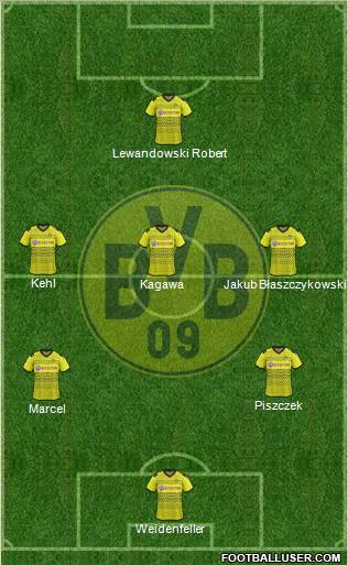Borussia Dortmund Formation 2012