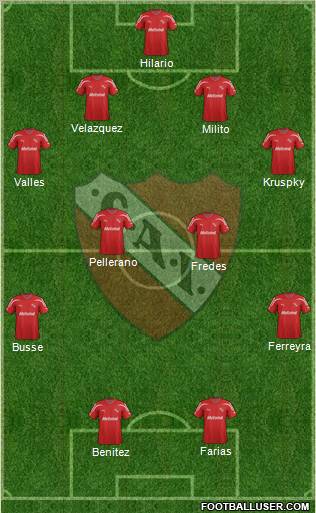 Independiente Formation 2012