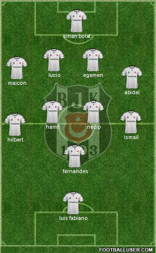 Besiktas JK Formation 2012