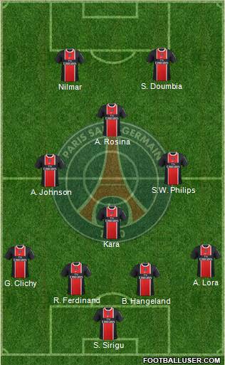 Paris Saint-Germain Formation 2012