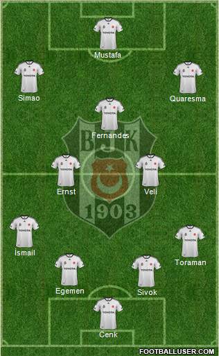 Besiktas JK Formation 2012