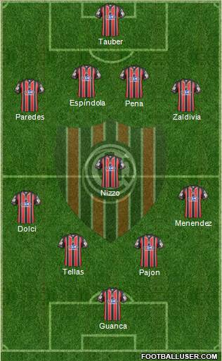 Chacarita Juniors Formation 2012