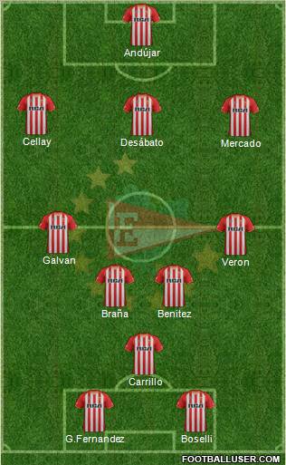 Estudiantes de La Plata Formation 2012