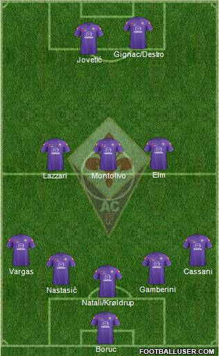 Fiorentina Formation 2012