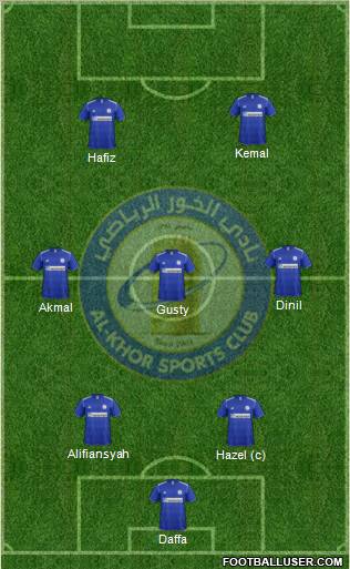 Al-Khor Sports Club Formation 2012