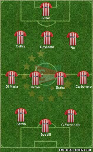 Estudiantes de La Plata Formation 2012