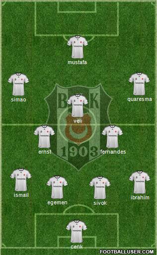 Besiktas JK Formation 2012