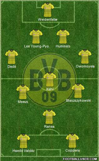 Borussia Dortmund Formation 2012
