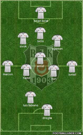Besiktas JK Formation 2012