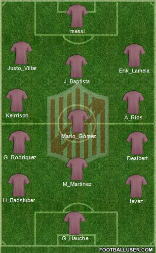 9 de Julio Formation 2012