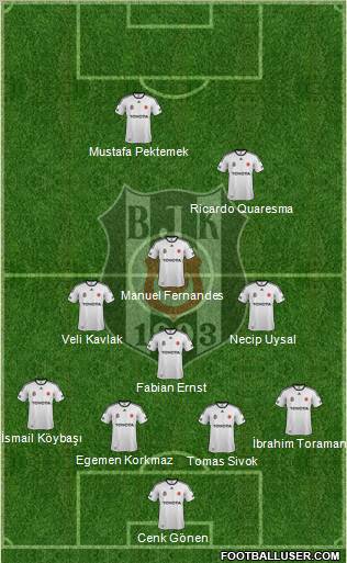 Besiktas JK Formation 2012