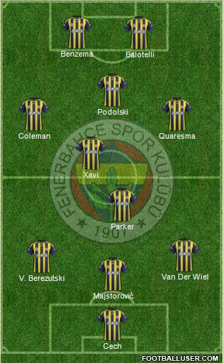 Fenerbahçe SK Formation 2012
