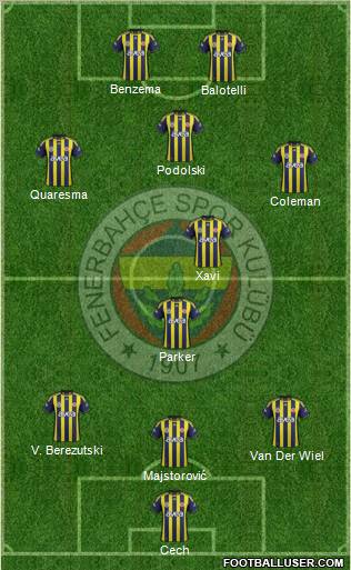 Fenerbahçe SK Formation 2012