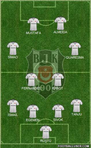 Besiktas JK Formation 2012