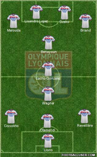 Olympique Lyonnais Formation 2012