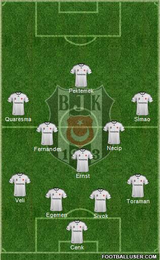 Besiktas JK Formation 2012