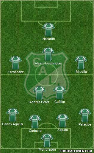 AC Deportivo Cali football formation