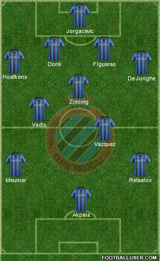 Club Brugge KV Formation 2012