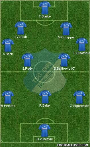 TSG 1899 Hoffenheim Formation 2012