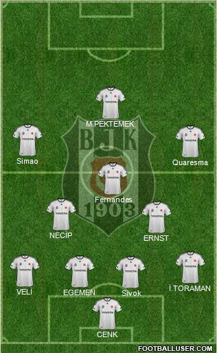 Besiktas JK Formation 2012