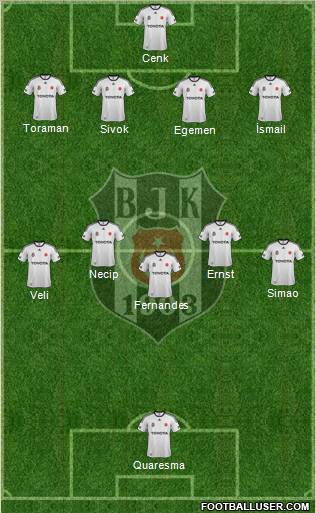 Besiktas JK Formation 2012