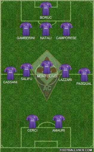 Fiorentina Formation 2012