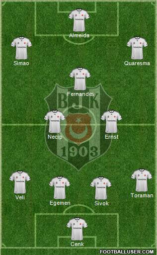Besiktas JK Formation 2012