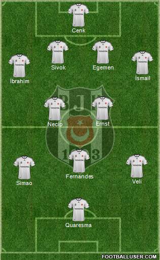 Besiktas JK Formation 2012