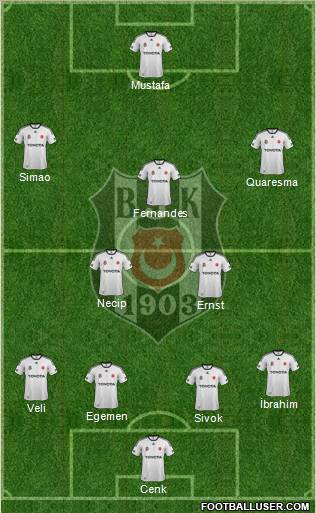 Besiktas JK Formation 2012