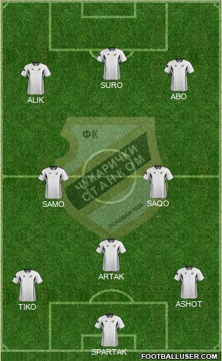 FK Cukaricki Stankom Beograd Formation 2012