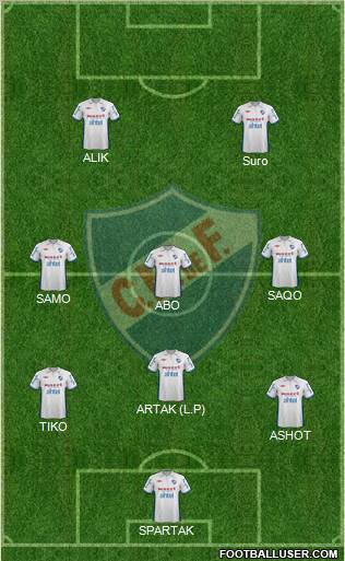 Club Nacional de Football Formation 2012