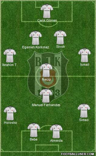 Besiktas JK Formation 2012