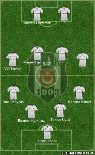 Besiktas JK Formation 2012