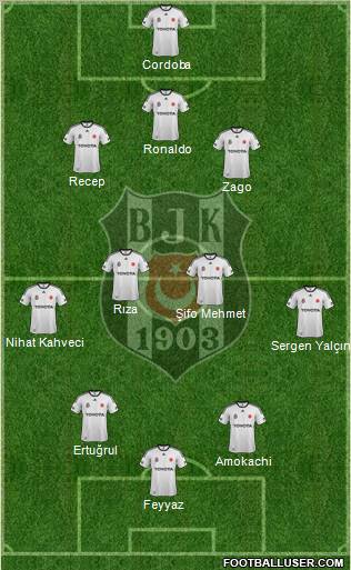 Besiktas JK Formation 2012