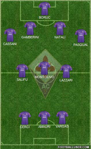 Fiorentina Formation 2012