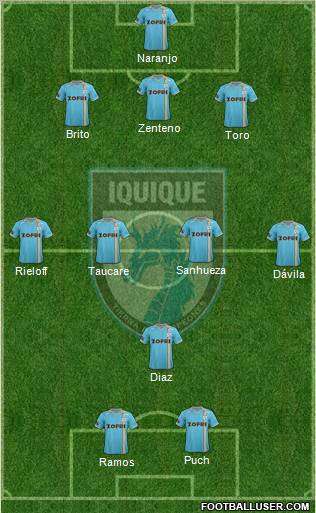 CD Municipal Iquique S.A.D.P. football formation