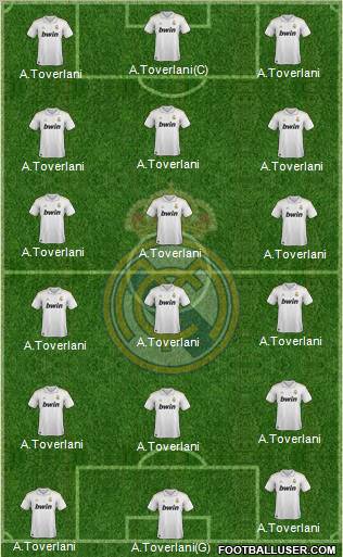 Real Madrid C.F. Formation 2012