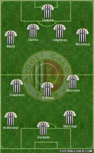 Ascoli 4-3-3 football formation